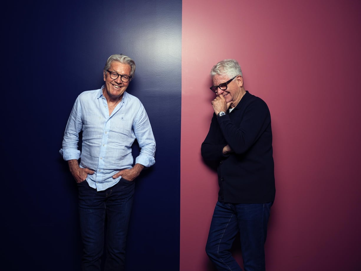 Bernhard Russi, Marcel Reif Achtung nur unbearbeitete low res, bearbeitete Feindaten beim Fotografen bestellen. Paolo Dutto