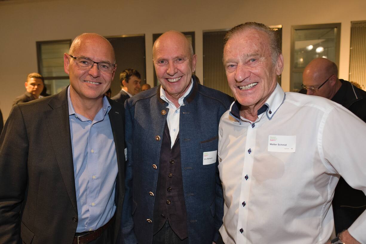 Morten Hannesbo, CEO, AMAG;Urs Bärtschi, Umweltarena;Walter Schmid, VRP, Umweltarena