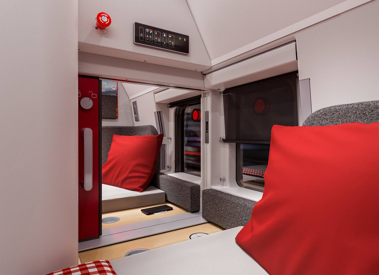 Die neuen ÖBB-Nachtzüge versprechen ab 2023 mehr Komfort und mehr Privatsphäre