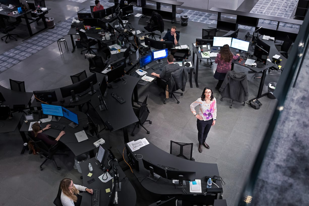 Nathalie Wappler: Die SRF-Chefin im neuen Zentrum in Leutschenbach: dem Newsroom für TV- und Online-Redaktionen.