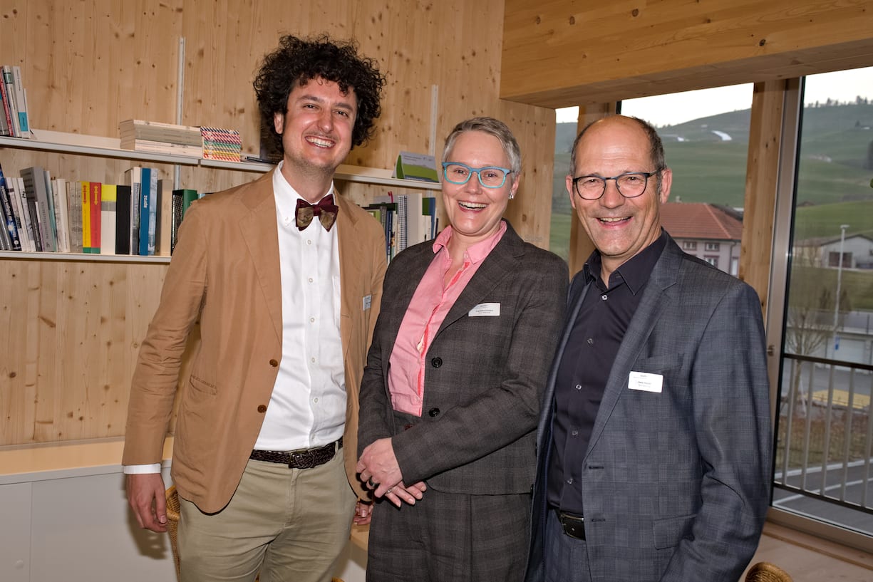 Nicola Forster, Präsident & Gründer, foraus Forum Aussenpolitik; Franziska Vivica Schwarz, Vizedirektorin, Bundesamt für Umwelt; Daniel Fässler, Landammann Appenzell Innerrhoden