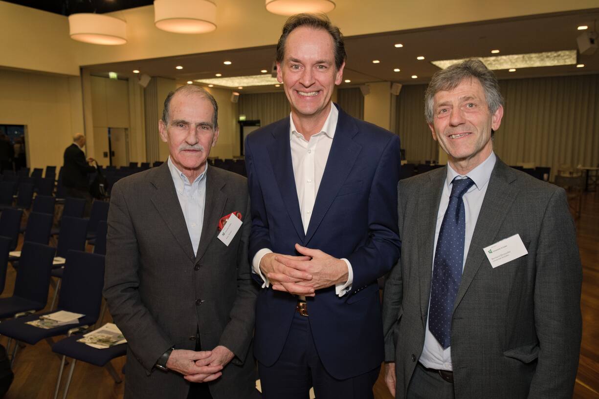 Peter Achten, China-Spezialist;Patrick Warnking, Google Schweiz;Bernhard Ehrenzeller, designierter Rektor HSG ab 2020