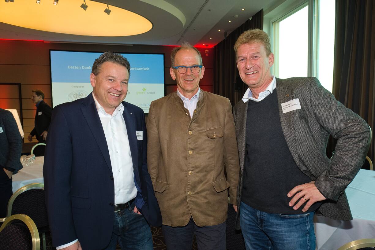 Peter Mrosek, Abteilungsleiter Beratung, Schibli Support AG;Heinz Eberhard, VRP, Eberhaurd Unternehmungen;Wolfgang Klein, CEO, Klein Computer System AG