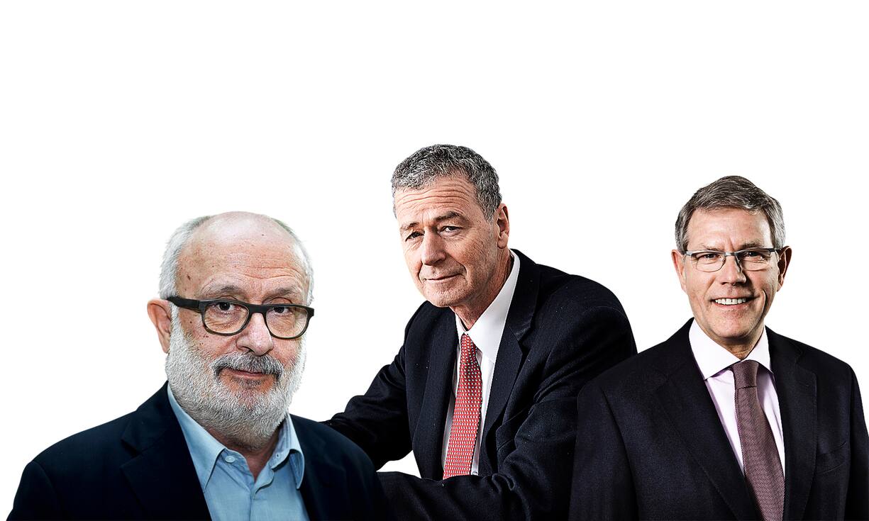 LONZA-BOSSE Der frühere Präsident Rolf Soiron, der neue CEO Marc Funk und der heutige starke Mann im Konzern, Albert Baehny (v.l.).