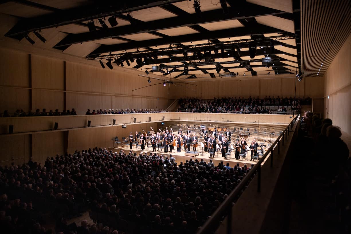 A concert at the Tonhalle Maag, conducted by Paavo Jaervi, chief conductor and artistic director of the Tonhalle Orchestra Zurich, pictured in Zurich, Switzerland, on January 16, 2019. 