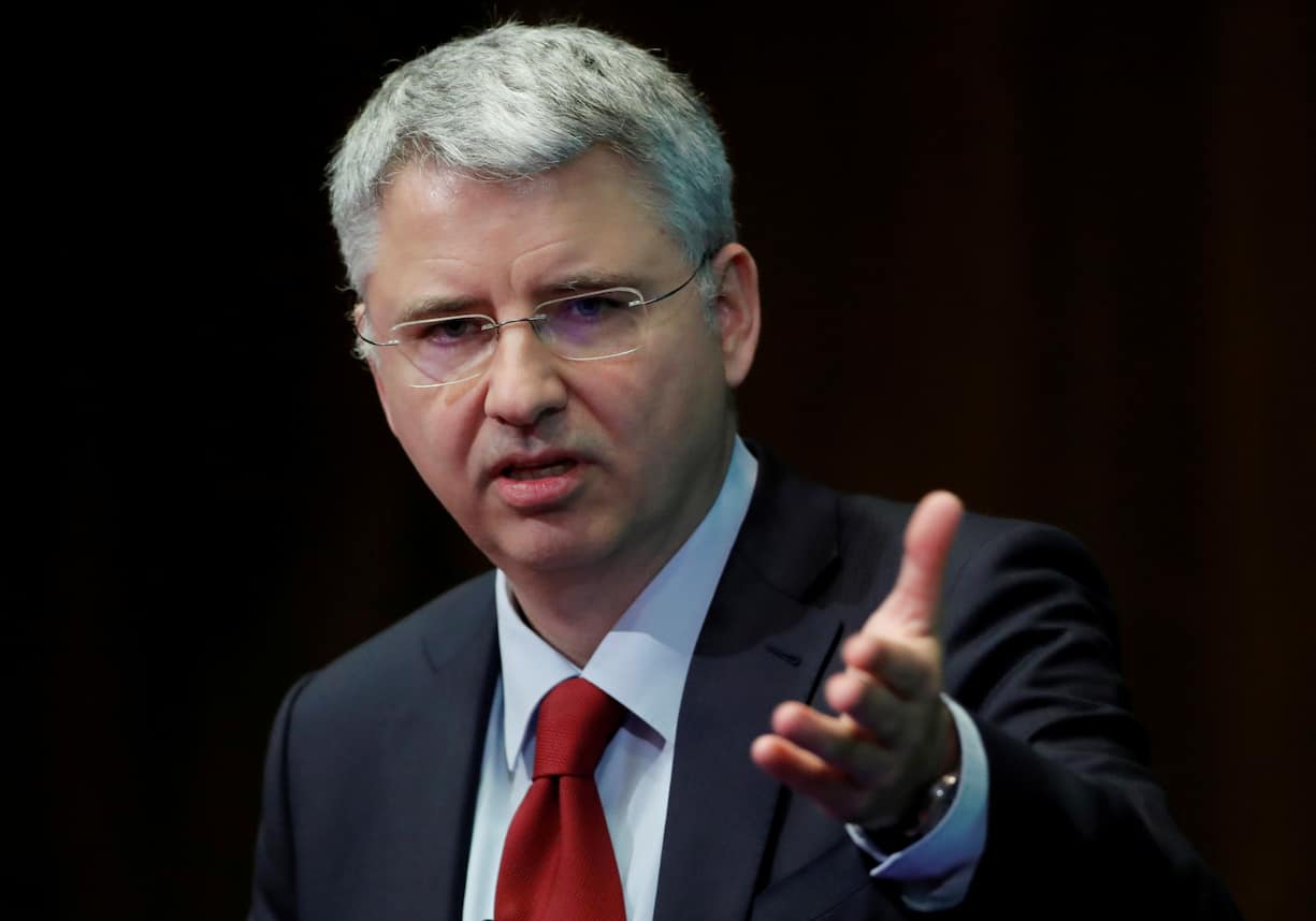 CEO Severin Schwan of Swiss drugmaker Roche addresses the company's annual news conference in Basel, Switzerland January 30, 2020. REUTERS/Arnd Wiegmann