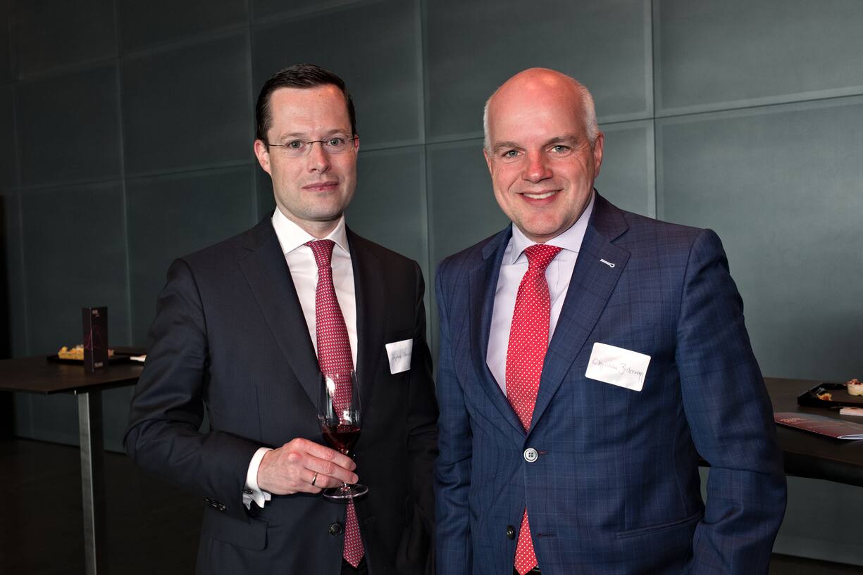 Stephan Zwahlen, Vorsitzender der Geschäftsleitung, Maerki Baumann & Co. AG; Christian Bidermann, Partner, Rahn+Bodmer Banquiers