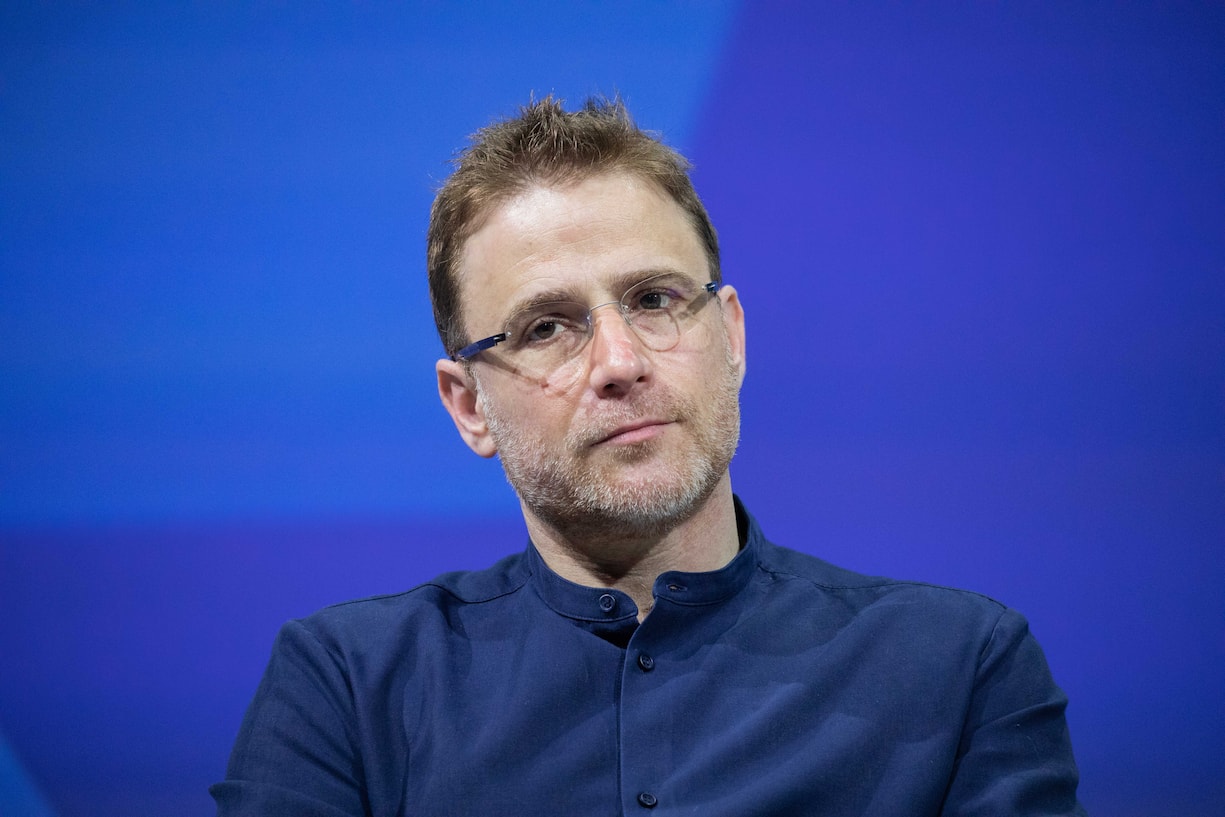 PARIS, FRANCE - MAY 24:  Stewart Butterfield, Co-founder and CEO Slack, attends the Viva Tech start-up and technology gathering at Parc des Expositions Porte de Versailles on May 24, 2018 in Paris, France. The VivaTech exhibition in Paris brings together nearly 1800 start ups alongside the largest international groups.  (Photo by Christophe Morin/IP3/Getty Images)
