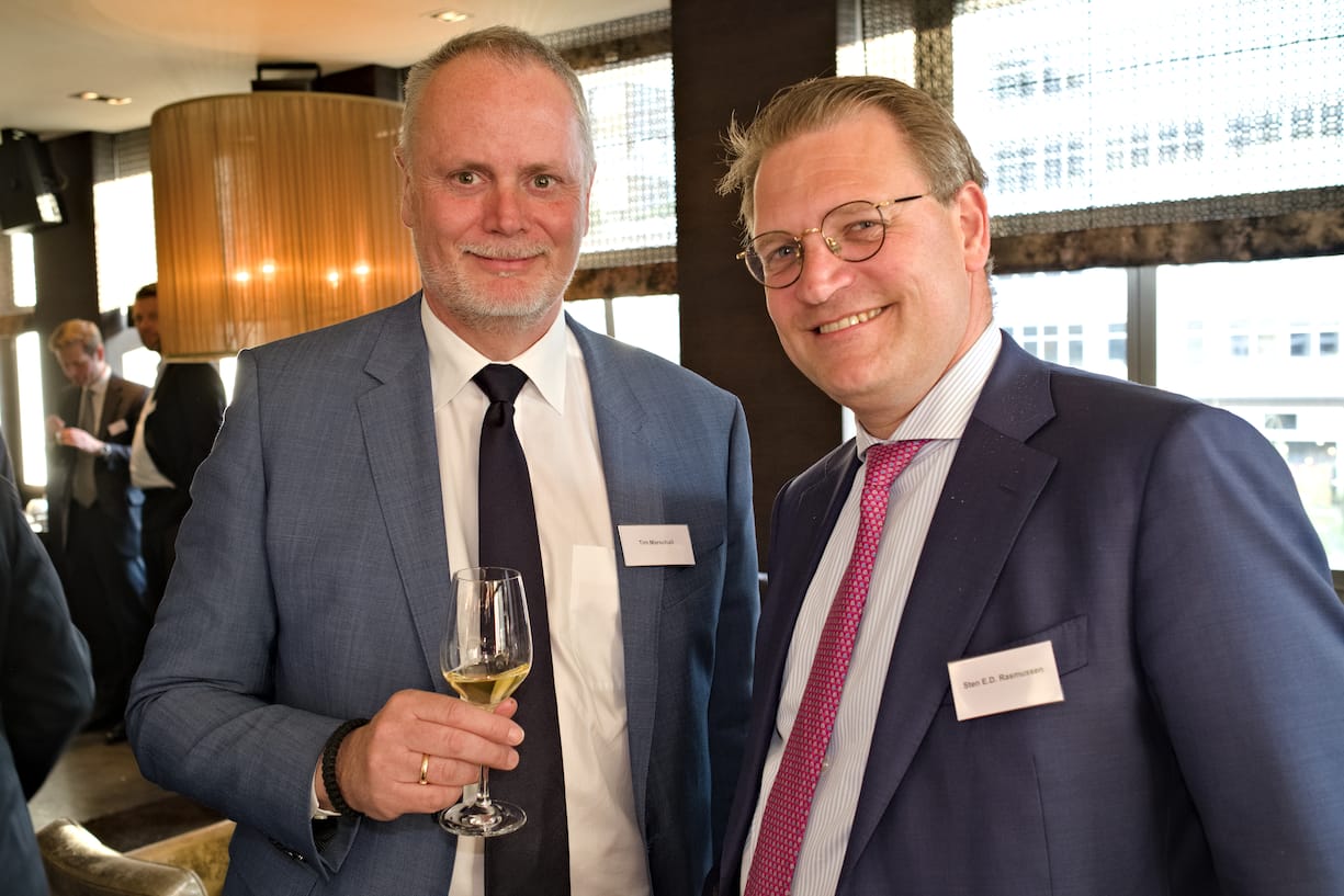 Tim Marschall, Dänischer Honorarkonsul in der Schweiz; Sten E.D. Rasmussen, Head Corporate Centre Advisory, Swiss Re