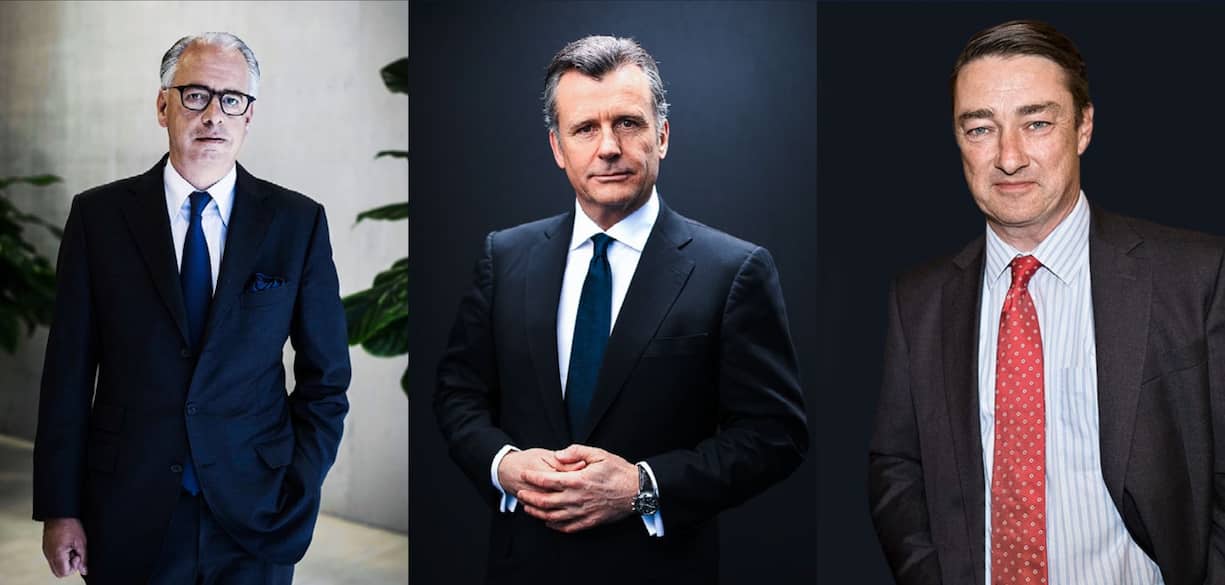 Ulrich Körner, Ex-SNBChef Philipp Hildebrand, CS-Verwaltungsrat Alexander Gut 