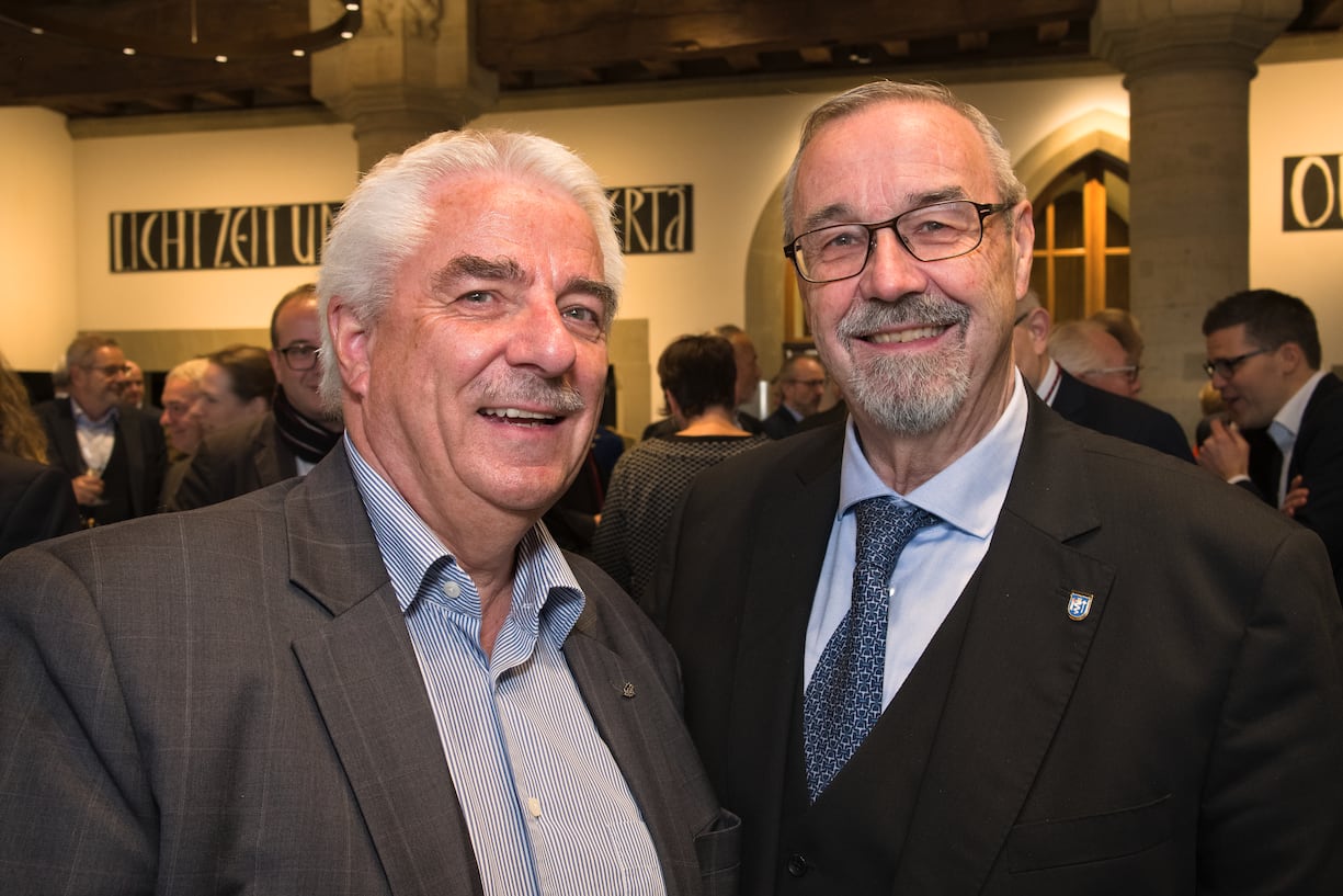 Ulrich M. Bienz, VR RWL Holding AG;Peter Oehrli, Präsident, Spysi