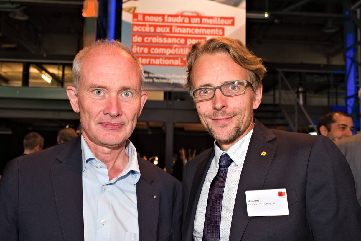 Urs Müller, Präsident, Verband Schweizerischer Kantonalbanke;Urs Janett, kantonale Verwaltung Uri
