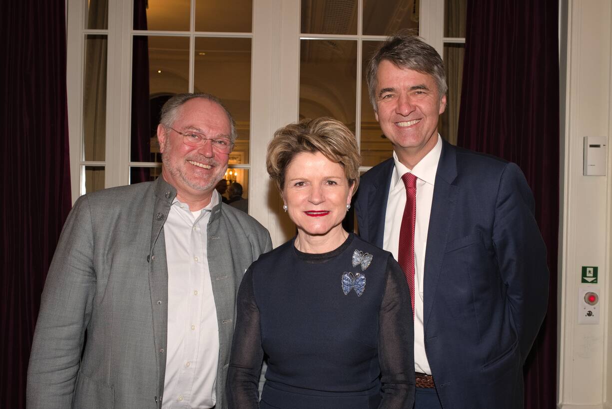 Uwe E. Jocham, Direktionspräsident, Insel Gruppe AG;Marie-Gabrielle Ineichen-Fleisch, SECO;Alex von Graffenried, Stadtpräsident Bern