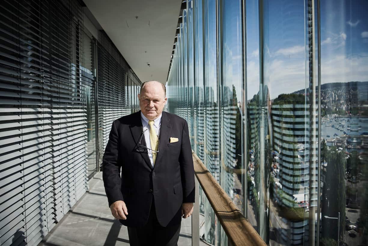 Walter Kielholz am Hauptsitz der Swiss Re in Zürich