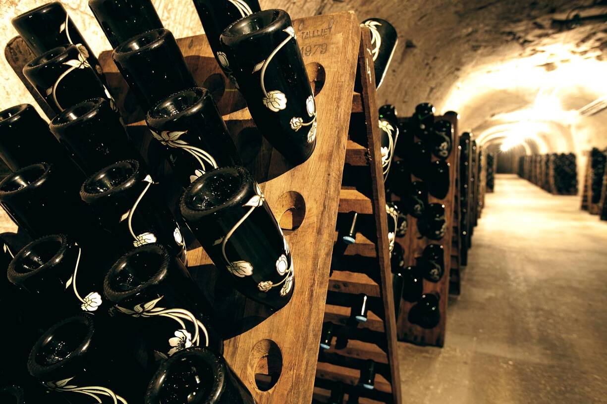 Weinkeller bei Perrier-Jouët