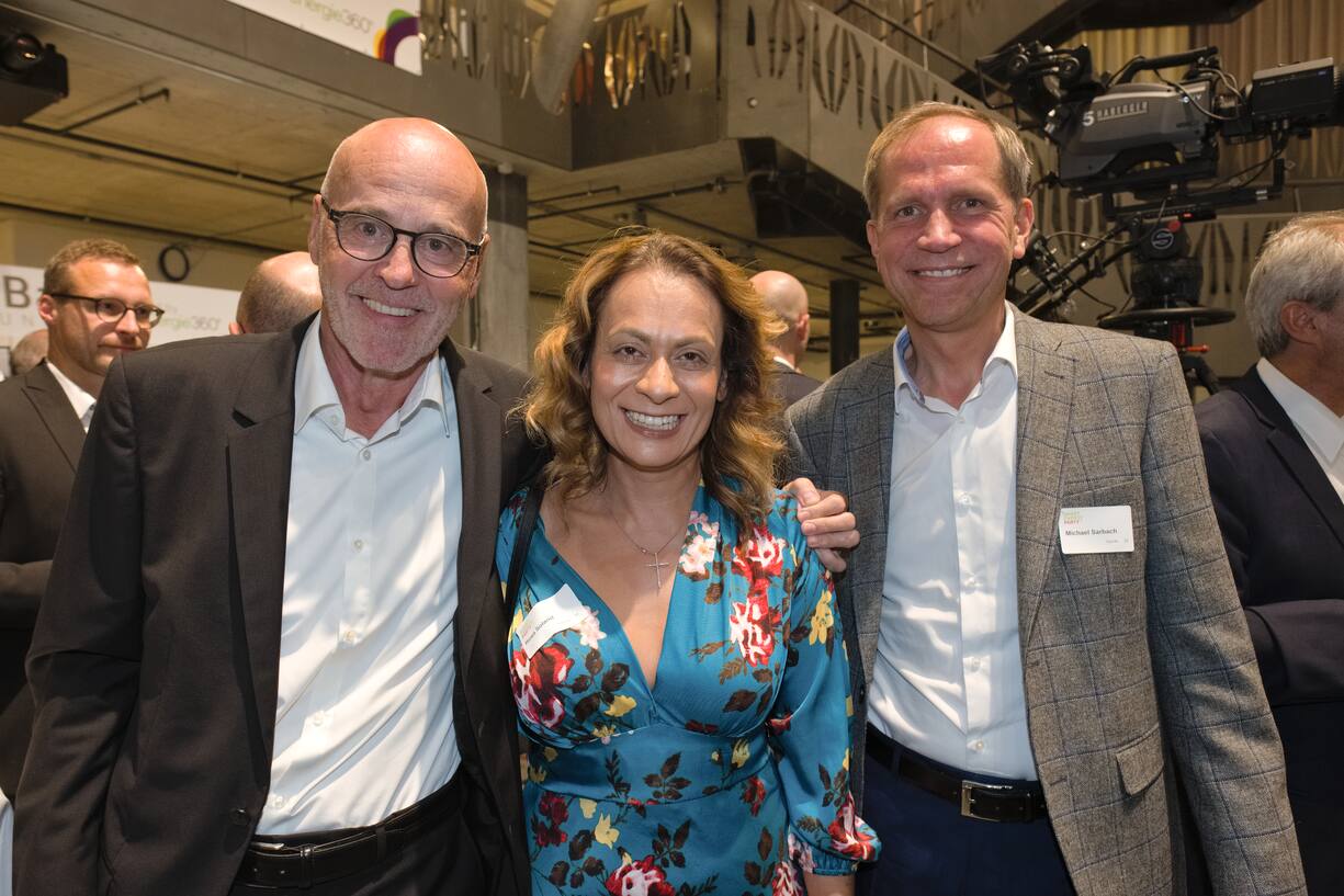 Werner Graber, VRP, Regionalwerke Baden;Rosa Soland, VSE;Michael Sarbach, Geschäftsführer, Regionalwerke Baden