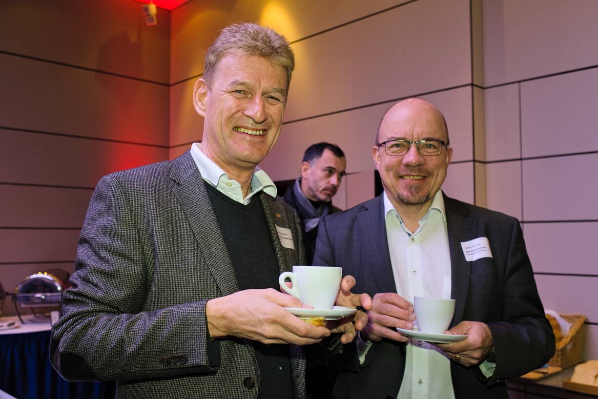 Wolfgang Klein, CEO, Klein Computer System AG;Stefan Horváth, Firmenkundenberater, UBS Switzerland AG