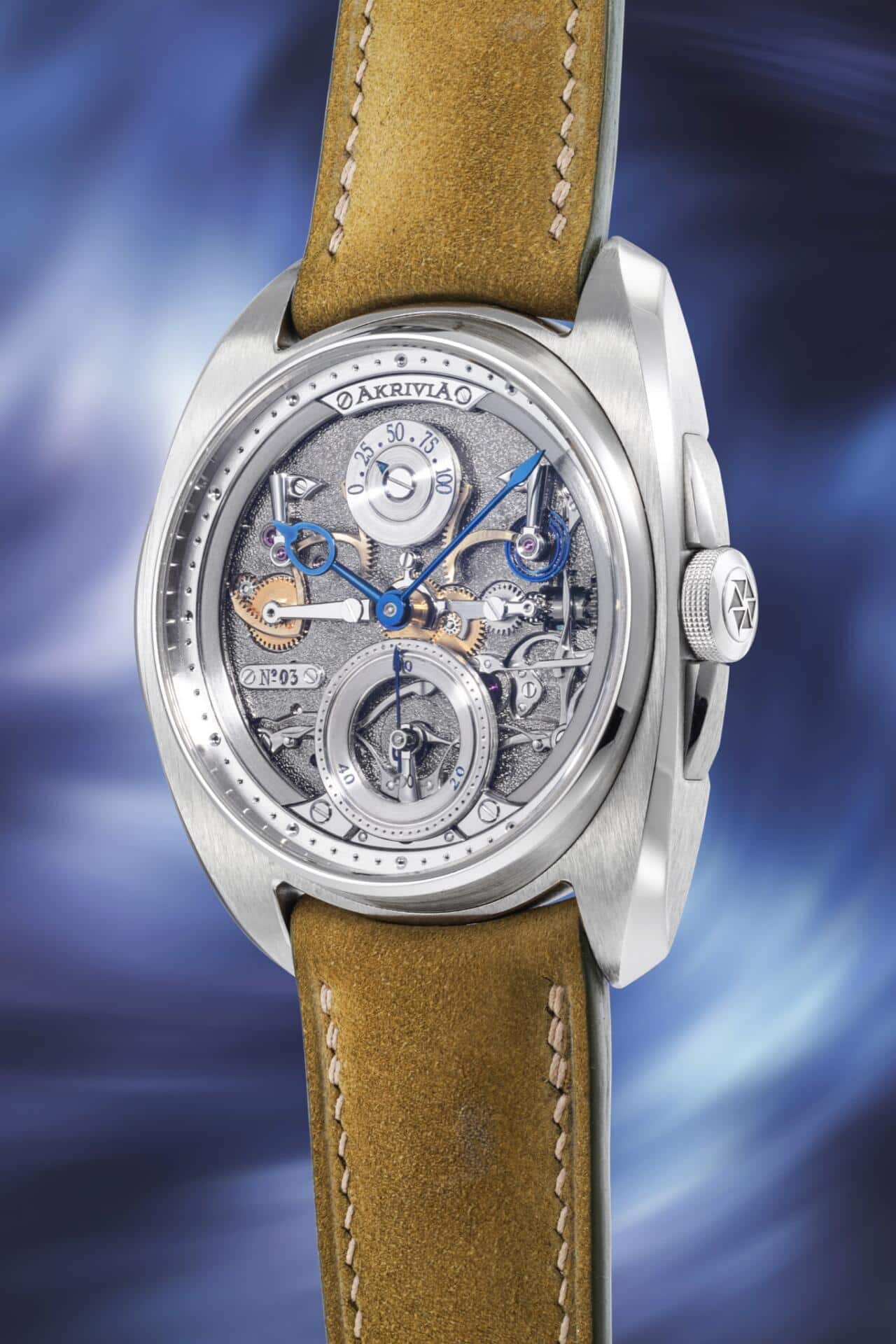 Eine der Uhren, die an der «Geneva Watch Auction: XXIII» unter den Hammer kommt, ist eine Akrivia AK-06 von 2018. Die Uhr stammt von Rexhep Rexhepi,&nbsp;einem der renommiertesten unabhängigen Uhrmacher seiner Generation. Schätzpreis: 350’000 bis 700’000 Fr.