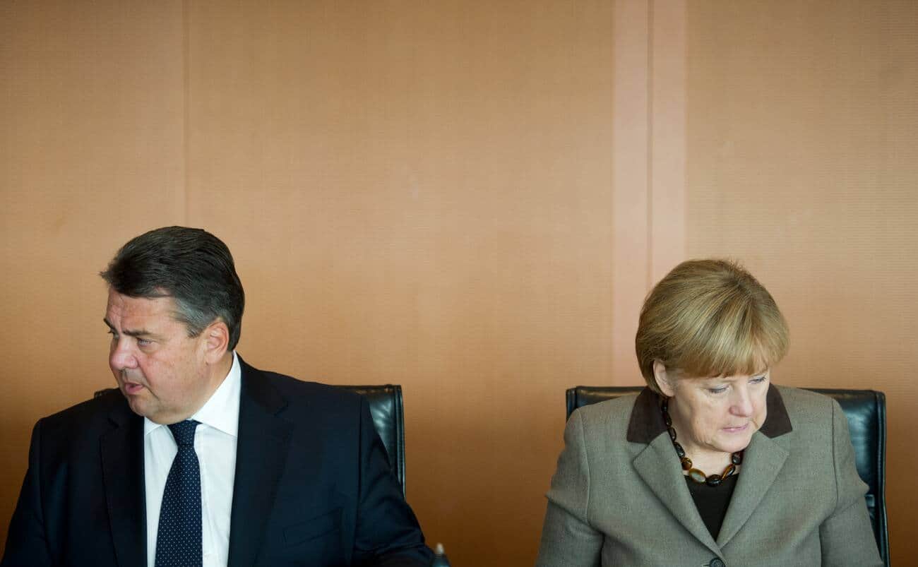 Sigmar Gabriel und Angela Merkel 2014