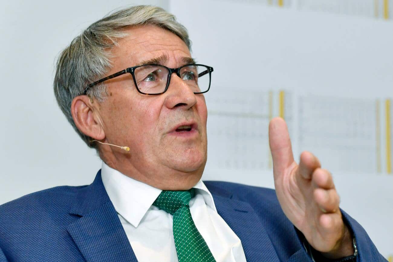 Urs Schwaller, VR - Praesident Post CH AG an der Medienkonferenz  Rueckzahlungen im ÇFall PostAutoÈ in Zuerich am Freitag, 21. September 2018. (KEYSTONE/Walter Bieri)