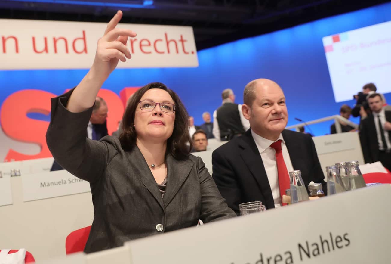 Andrea Nahles und Olaf Scholz