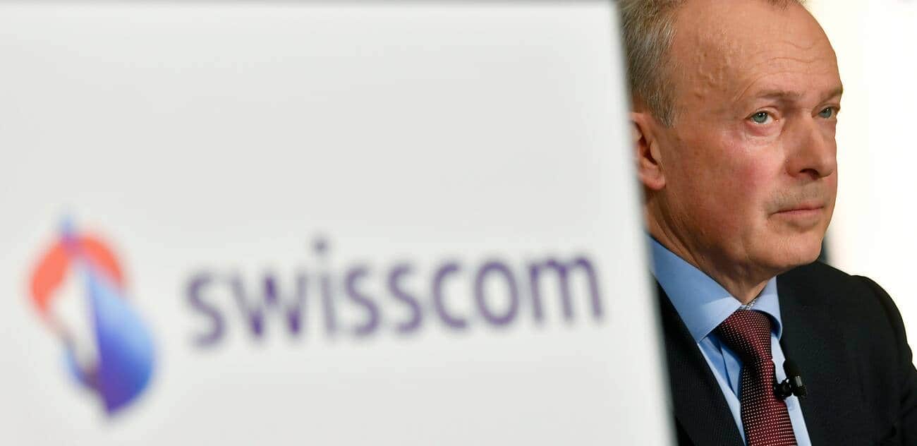 Urs Schaeppi, CEO Swisscom an der Bilanzmedienkonferenz zum Jahresabschluss 2018 in Zuerich am Donnerstag, 7. Februar 2019.  (KEYSTONE/Walter Bieri)