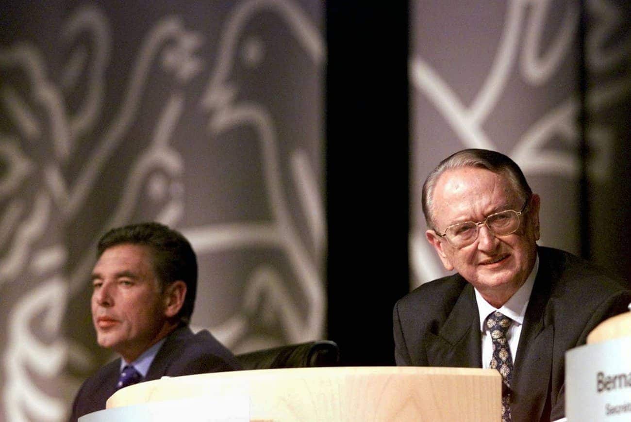 Helmut Maucher und Peter Brabeck 1999