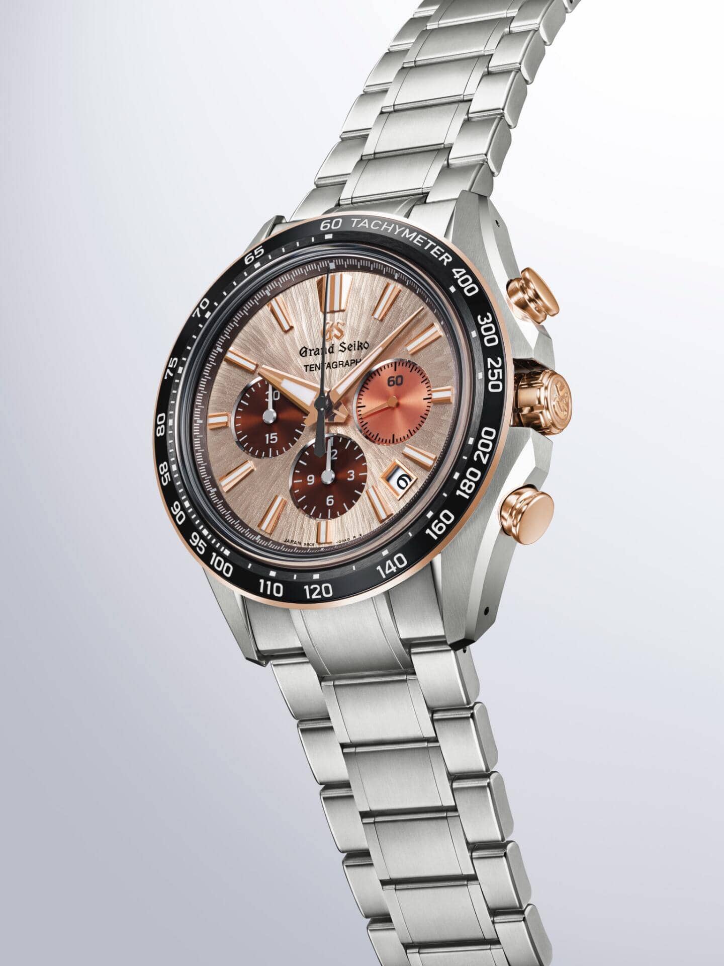 Gehäuse seitlich, Titan, Keramiklünette.