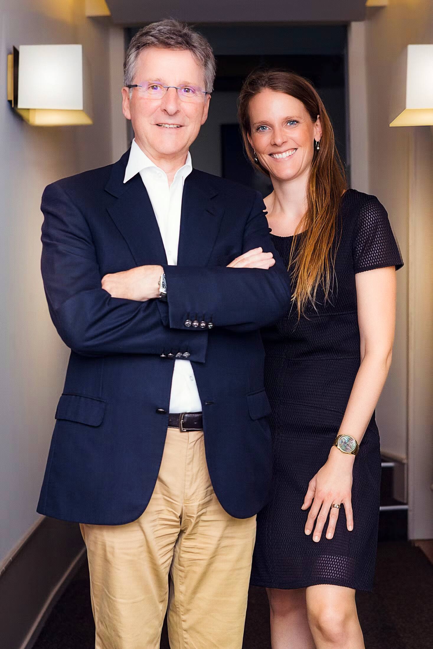 Family Affair: Michel Parmigiani und Tochter Anne-Laure Parmigiani, ebenfalls bei der Uhrenmarke engagiert.