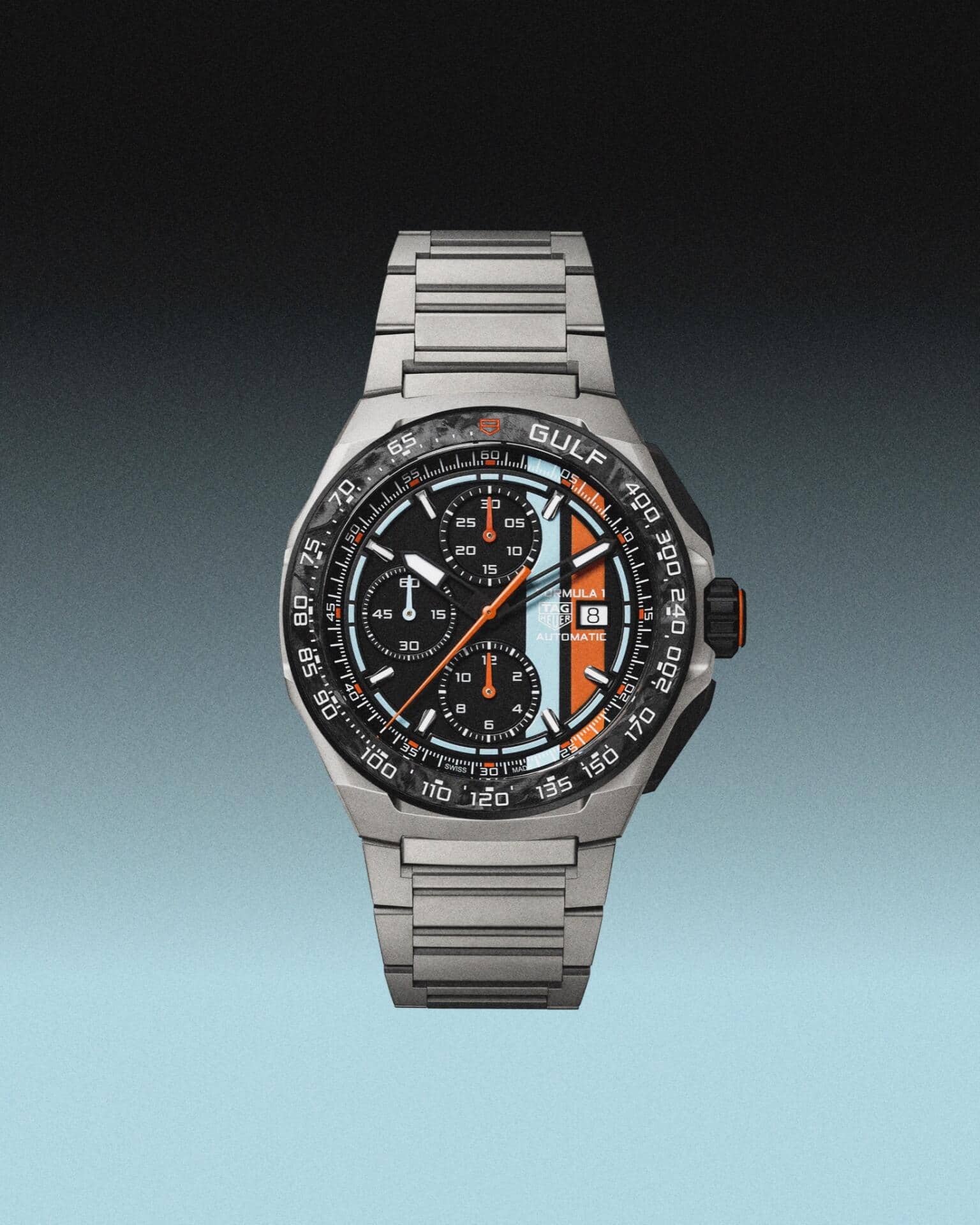 Die TAG Heuer Formula 1 Automatic Chronograph x Gulf.