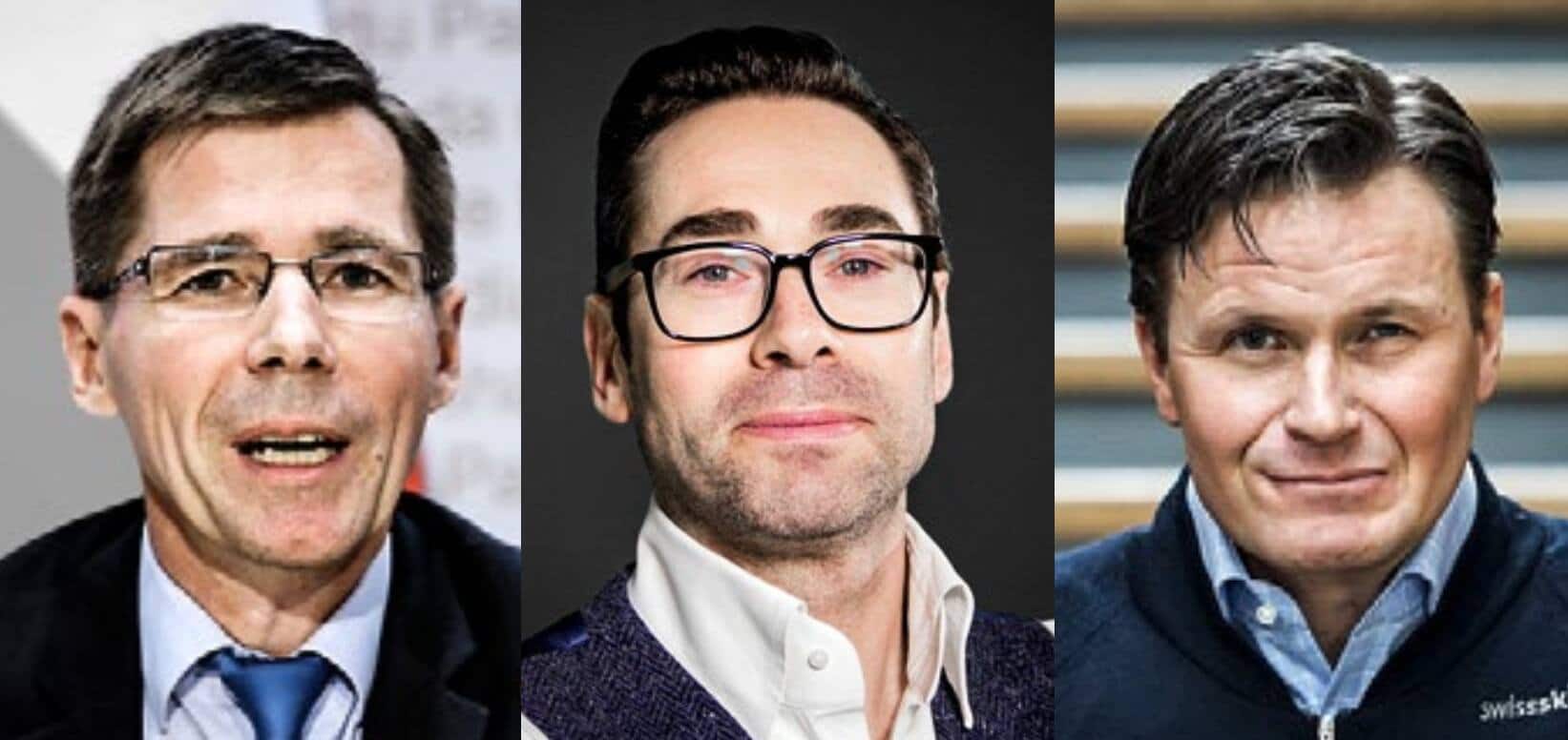 Joël Mesot, Mike Baur, Urs Lehmann (v.l.).