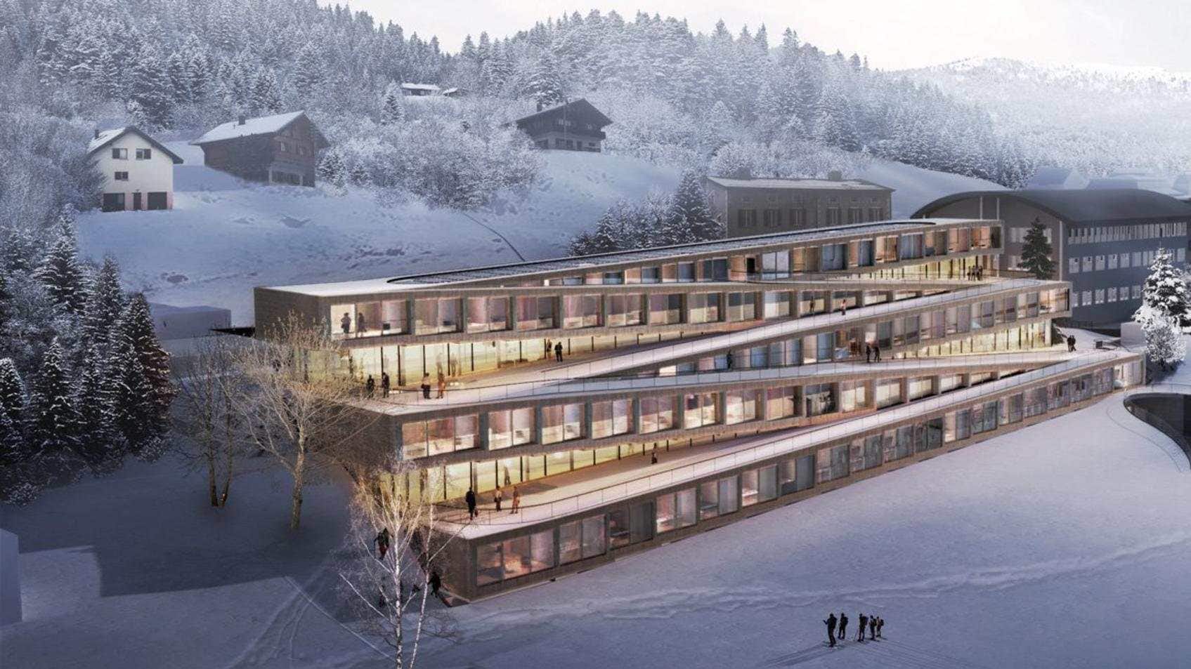 Audemars Piguet baut in Le Brassus ein Hotel nach den Plänen der Bjarke Ingels Group. Das Viersternehaus wird Hôtel des Horlogers heissen und 2019 eröffnet.