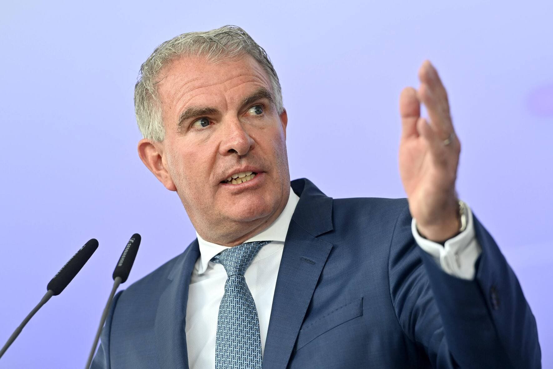 Konzern-CEO Carsten Spohr und Swiss-Präsident Reto Francioni