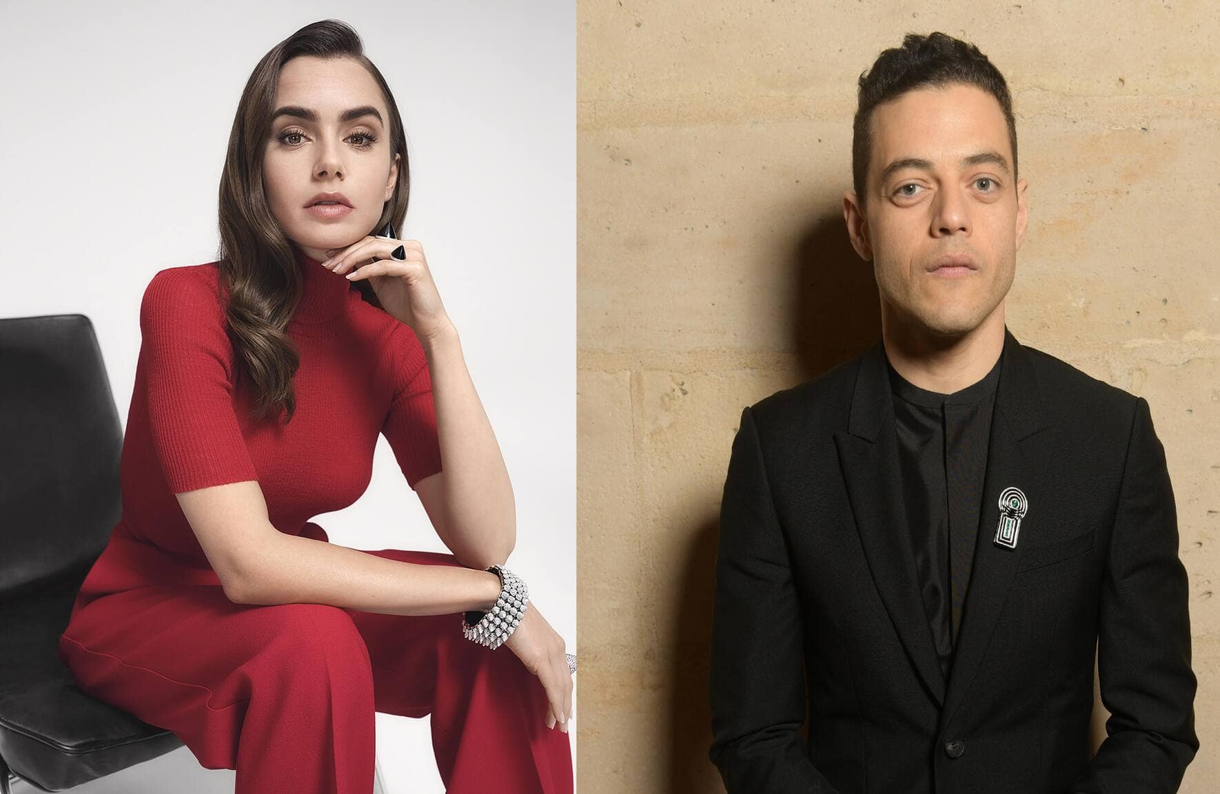 Cartier-Ambassadoren Lily Collins und Rami Malek