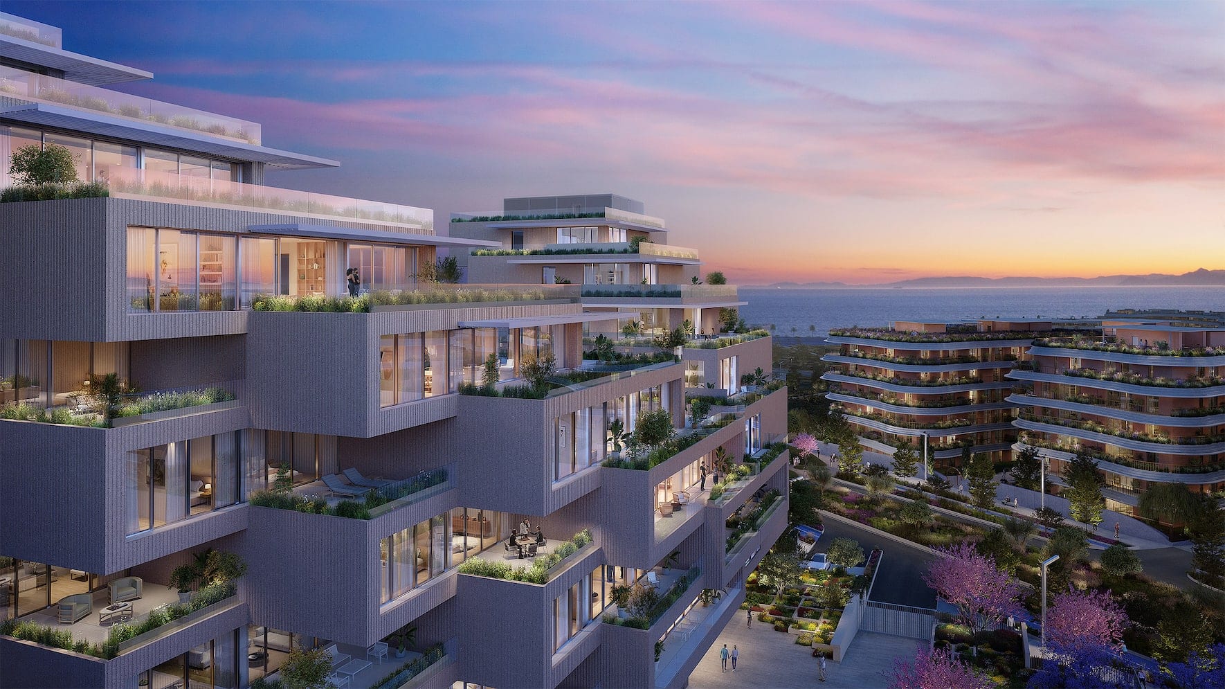 Gebäude von «Little Athens» in der Überbauung «The Ellinikon» in Athen (Visualisierung: Lamda Development).