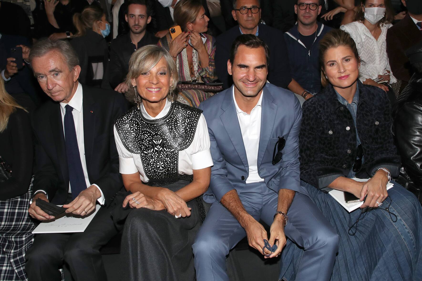 Hélène Mercier Arnault mit Gatte und Roger Federer und Gattin: Fährt Sie die «Rose Noire»