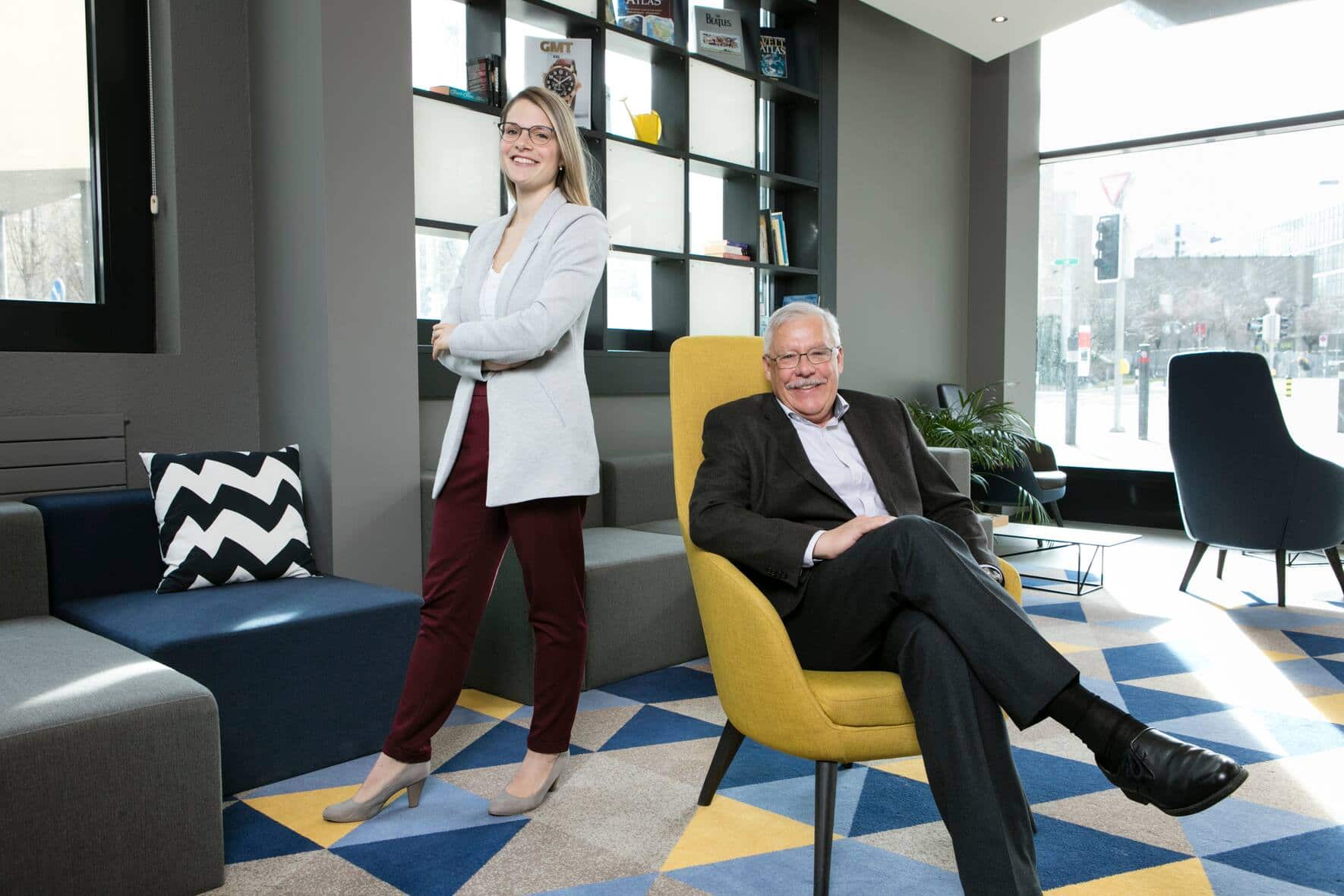 Tochter und Vater: Andrea Zettel Silvio Gabriel