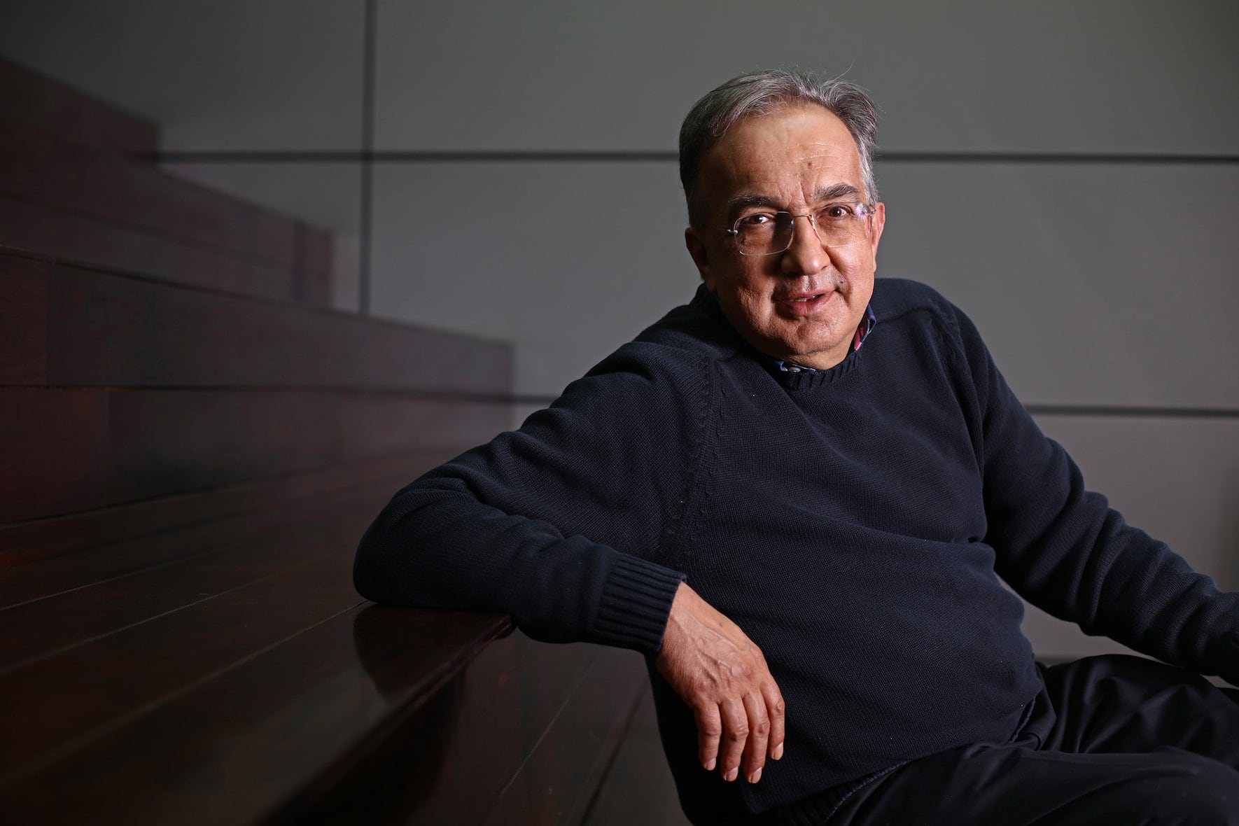 Sergio Marchionne, chief executive officer of Fiat Chrysler Automobiles NV, poses for a photograph in London, U.K., on Friday, May 27, 2016. Marchionne received a special cash payment of $35 million last year as compensation for the Fiat-Chrysler merger, he is also entitled to a $12 million payout when he retires. Photographer: Chris Ratcliffe/Bloomberg via Getty Images
