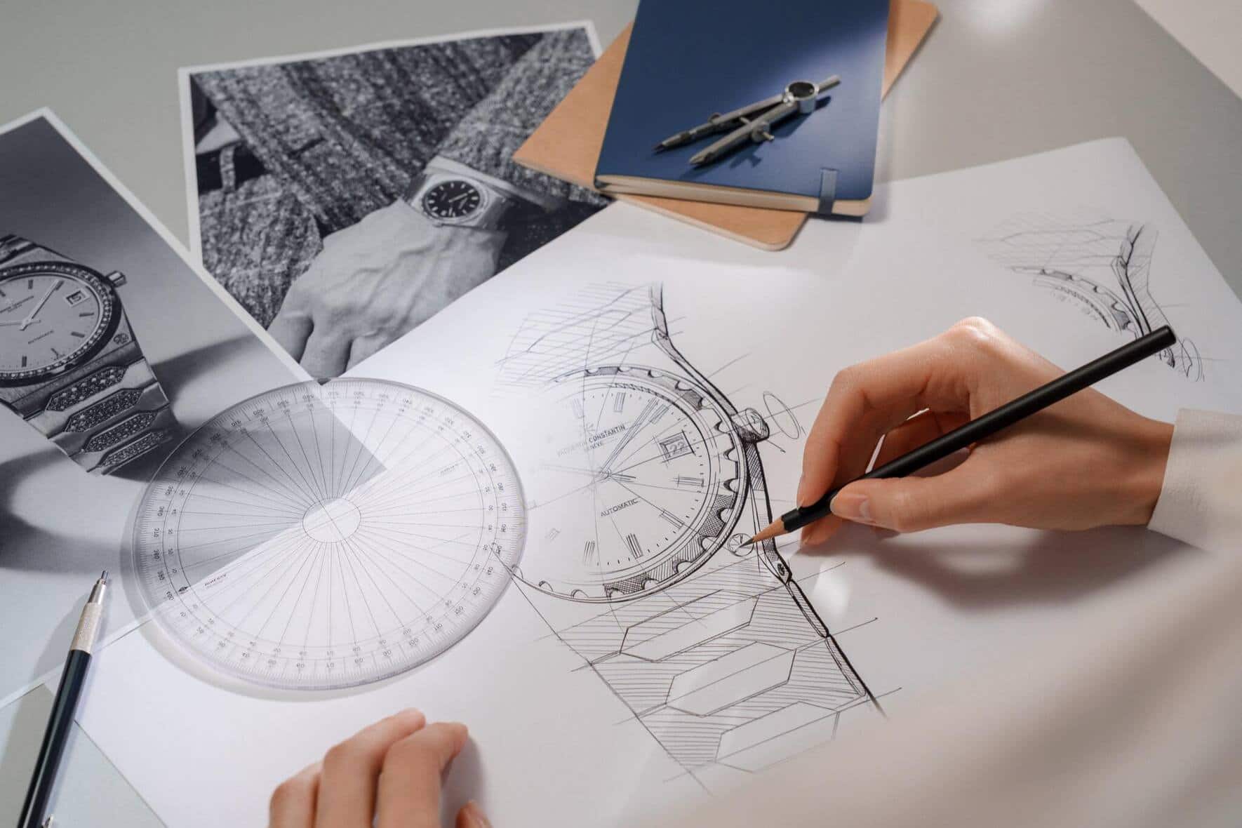 Ein Schritt des Making Ofs der Uhr.