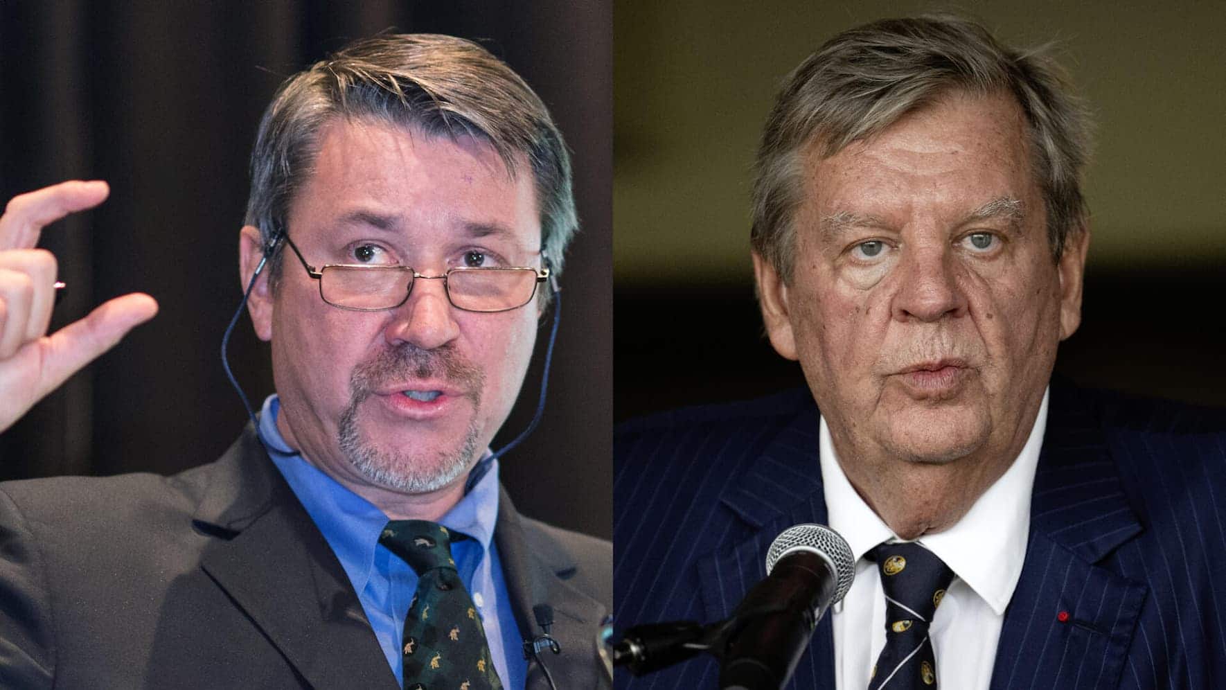Daniel Jaeggi (l.), Johann Rupert.