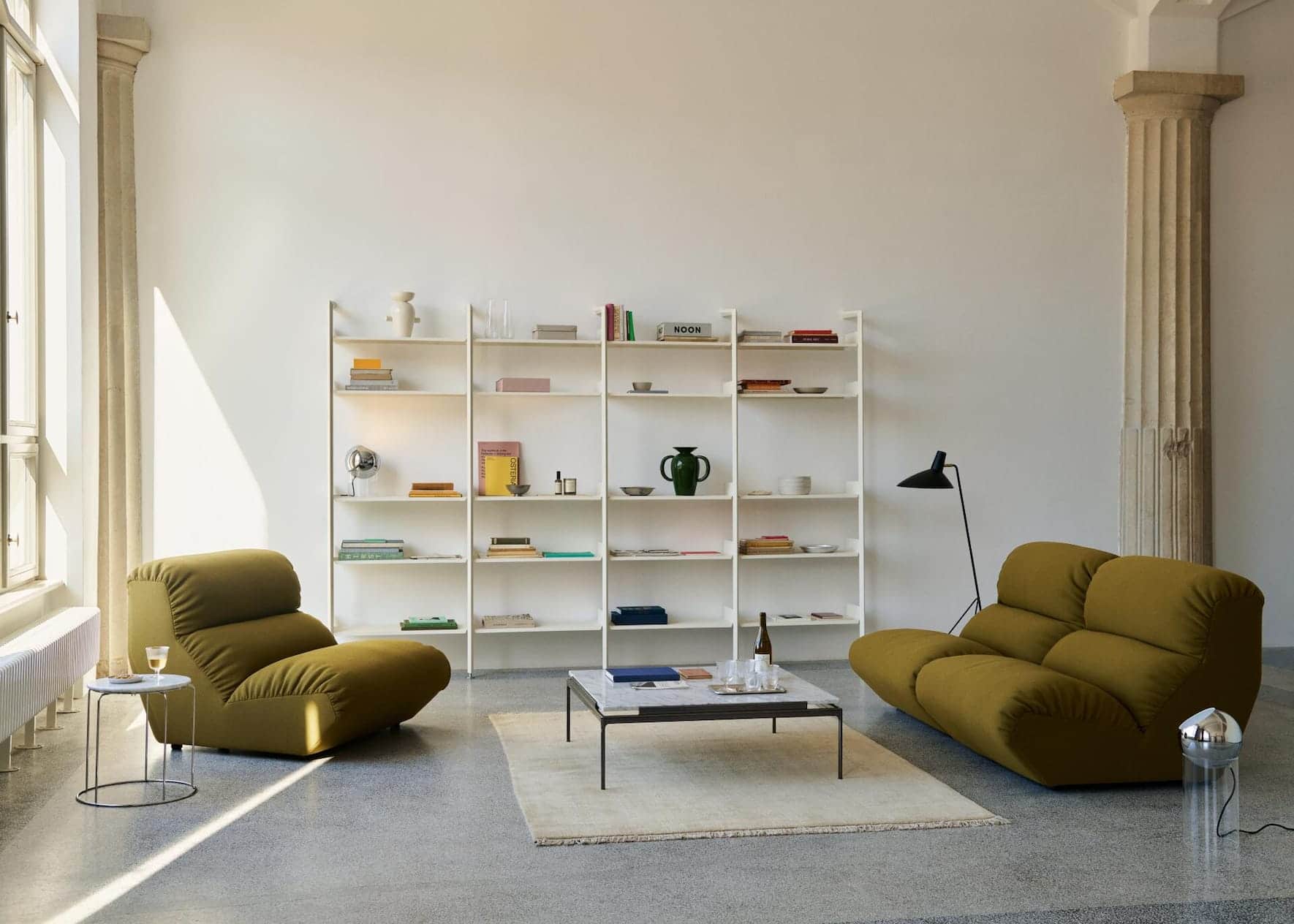 Der gute Ton: Grün weckt Räume auf und wirkt beruhigend.
www.andtradition.com