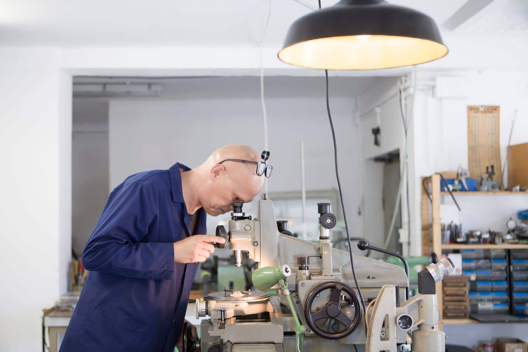 Sylvain Pinaud bei der Arbeit