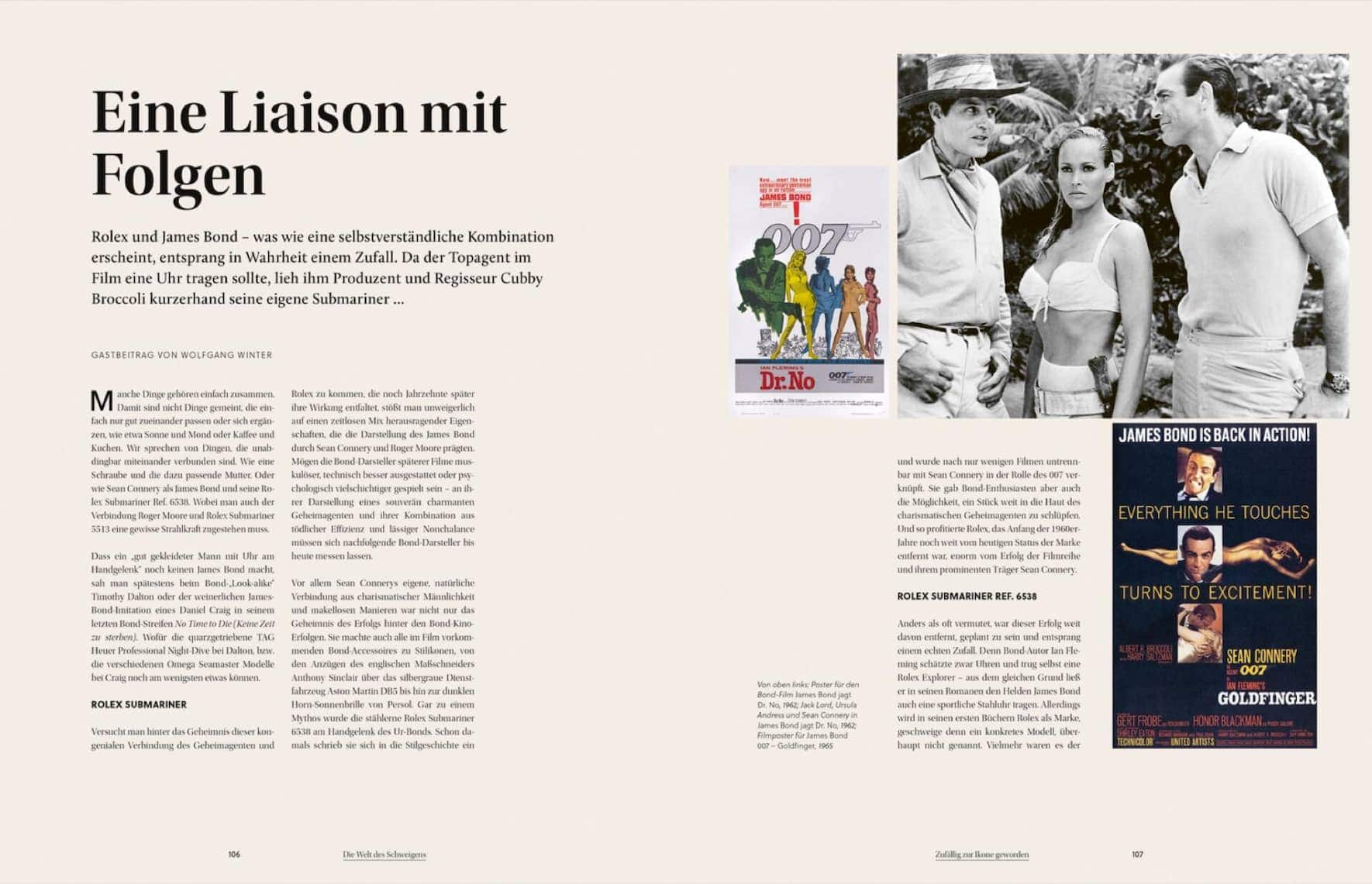 James Bond und Rolex.