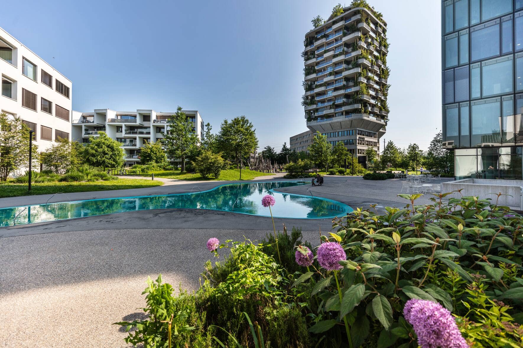 Begrünung im Suurstoffi-Areal von Zug Estates