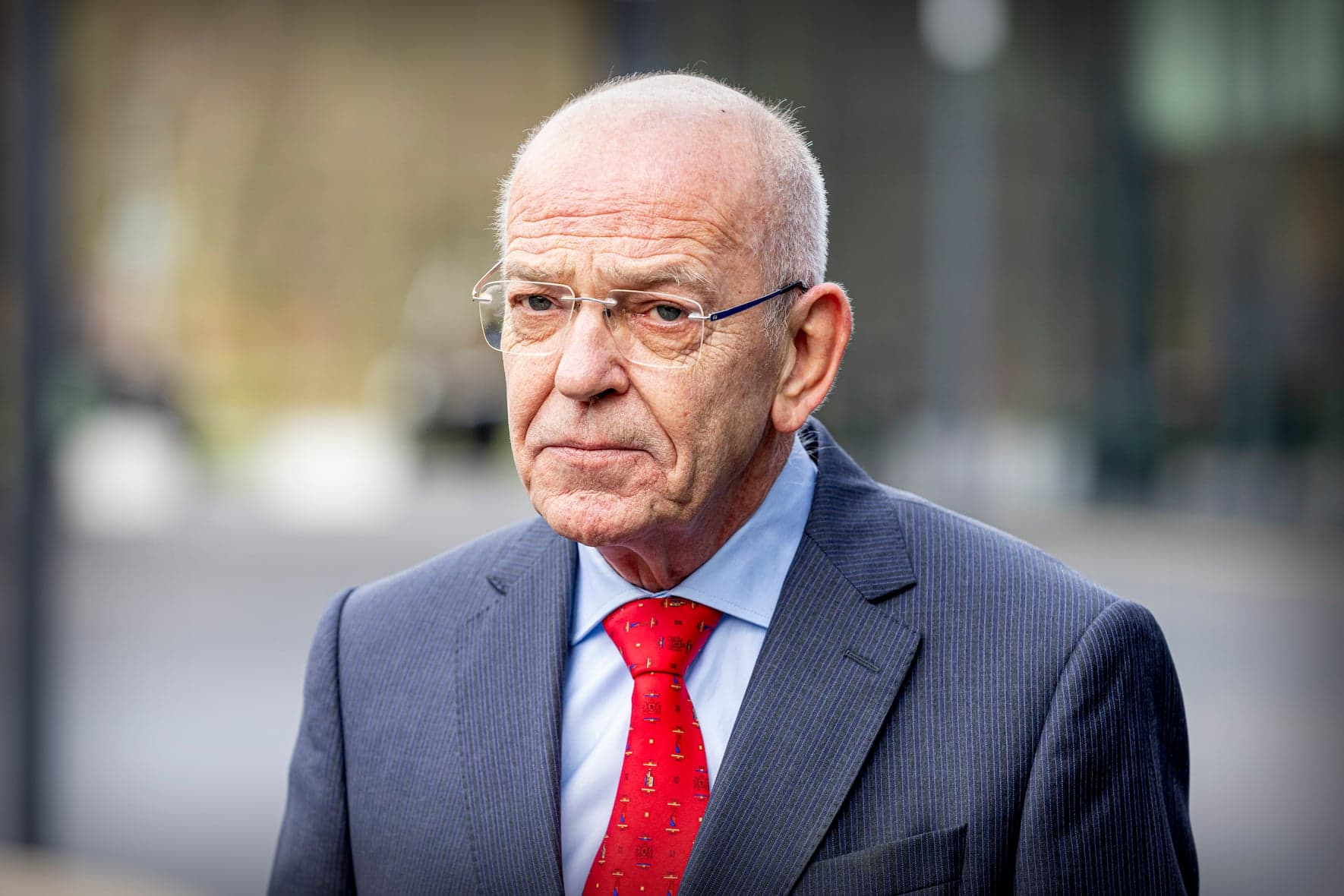 THE HAGUE, NETHERLANDS - FEBRUARY 09: Former Minister Gerrit Zalm, chairman of Schuldenlab, visits a meeting on tackling problematic debts among young people of the Youth Perspective Fund Foundation at the Zuiderpark Sports Campus in The Hague. on February 9, 2022 in The Hague, Netherlands. (Photo by Patrick van Katwijk/Getty Images)