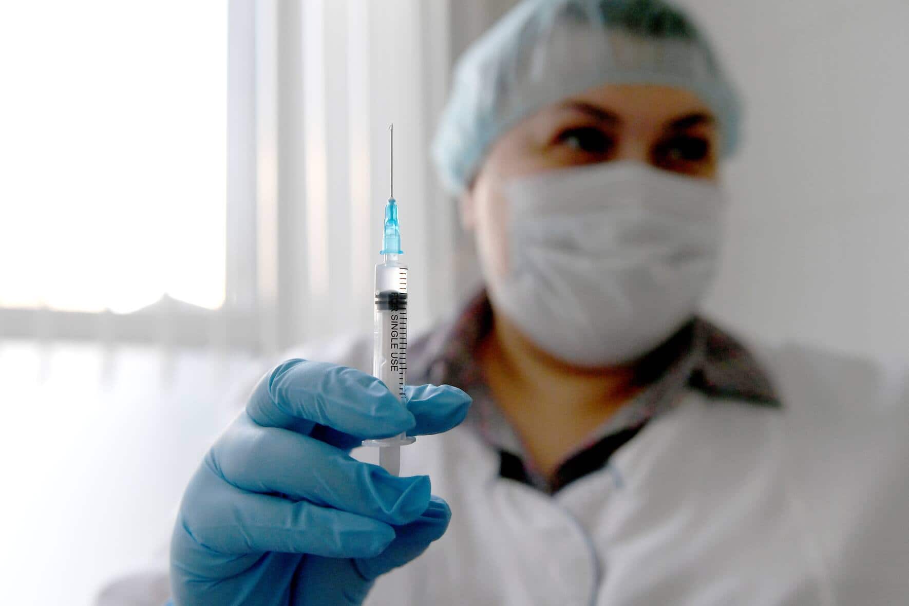 NOVOSIBIRSK, RUSSIA - FEBRUARY 7, 2019: Free vaccination against tick-borne encephalitis at Medical Center 1. Kirill Kukhmar/TASS (Photo by Kirill Kukhmar\TASS via Getty Images)