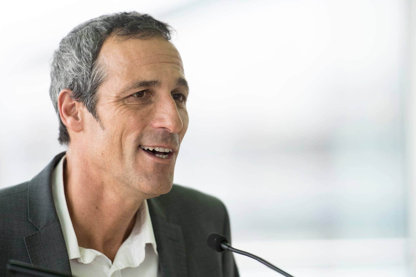 Christoph Tonini, CEO Tamedia, spricht anlaesslich der Uebernahme der Goldbach Group durch den Medienkonzern Tamedia, aufgenommen am Freitag, 22. Dezember 2017 in Zuerich. Das Verlagshaus meldete ein oeffentliches Kaufangebot von 35,50 Franken pro Goldbach-Aktie an. Goldbach bleibt eigenstaendig. (KEYSTONE/Ennio Leanza)