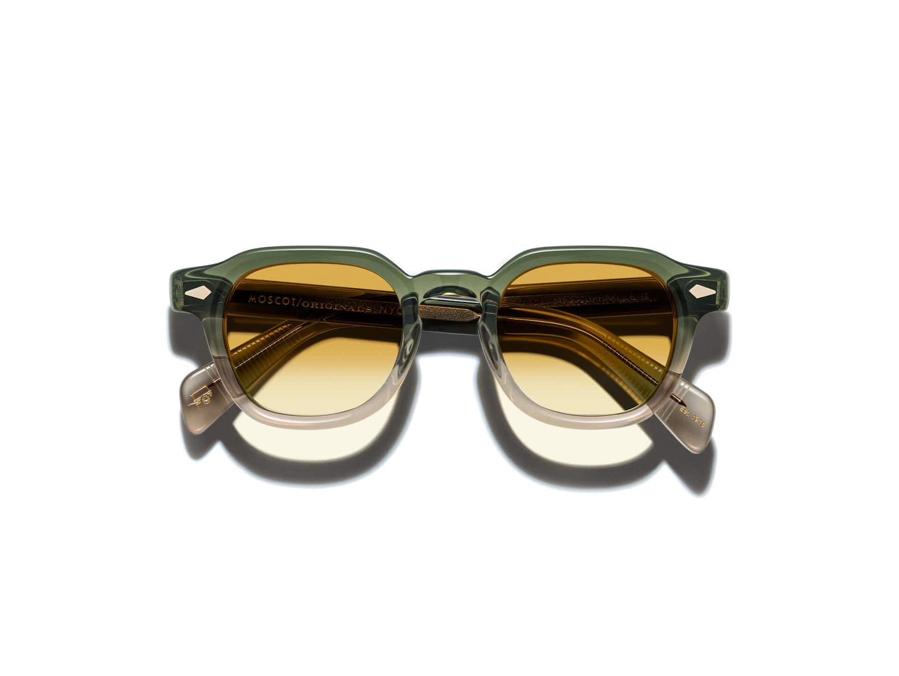 Sonnenbrille Dolt Sun, handgefertigt aus Acetat, von Moscot, 410 Fr.