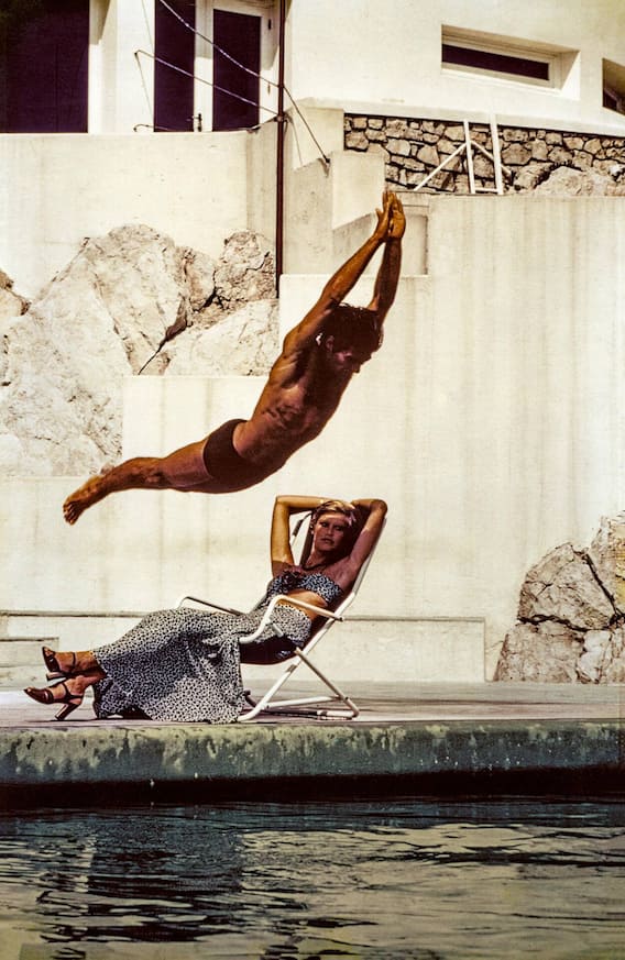 Helmut Newton: «Grand Hôtel du Cap, ‹Marie Claire›, Antibes», 1972.