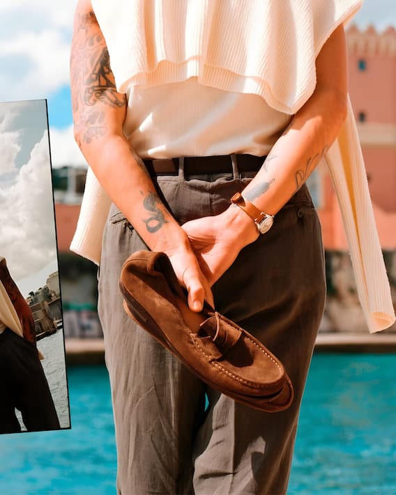 Der Penny Loafer zum Reinschlüpfen ist der Star des Sommers. Aber auch hochwertige Ledersandalen lassen sich sehen.